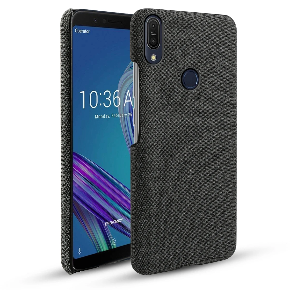Черный Для ASUS ZenFone Max Pro M1 ZB601KL ZB602KL чехол тонкий PC фетровый тканевый противоударный чехол Для Zenfone Max M2 ZB633KL чехол - Цвет: Черный