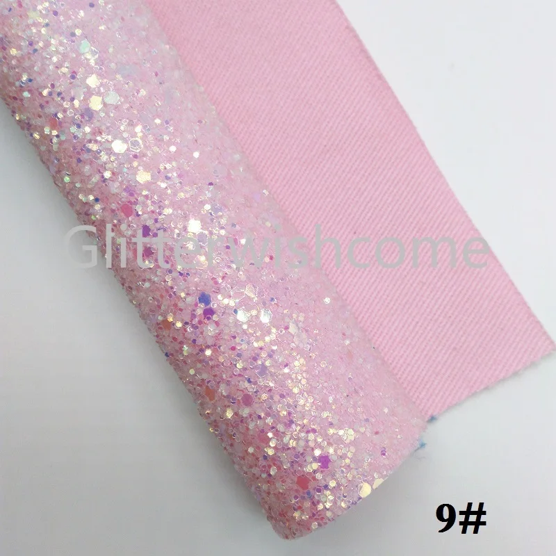 Glitterwishcome 21X29 см A4 размер винил для бантов Кристалл Толстый блеск кожа Fabirc искусственная кожа листы для бантов, GM385A