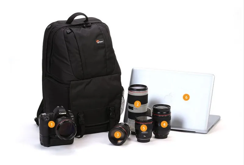 Free Shipping Genuine Lowepro Fastpack 350 Photo DSLR Camera Bag Digital SLR Backpack laptop 15.4" with All Weather Cove