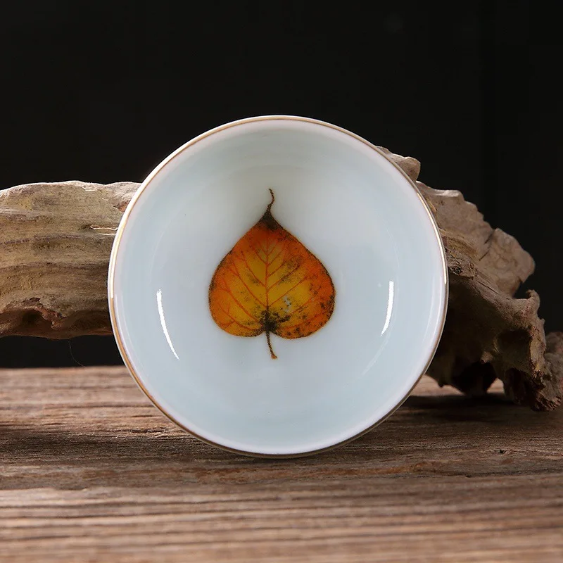 Новинка 2019 60 мл чашки из кленового листа ручная роспись чашка для дегустации в