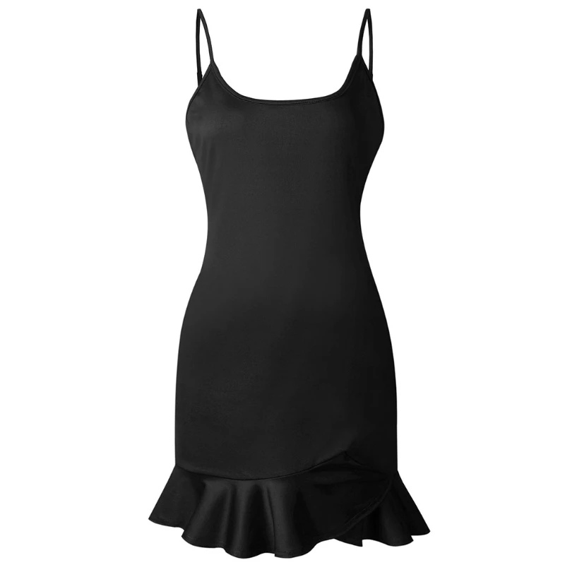 

Women Summer Square Neck Sleeveless Backless Strappy Solid Casual Pleated Dress