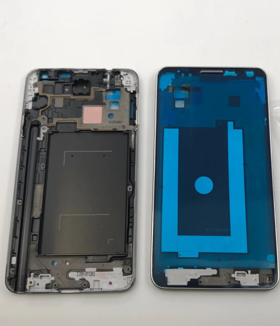 Note3 полный корпус части для samsung Galaxy Note 3 N9005 N900 Передняя ЖК-рамка+ задняя крышка+ внешнее стекло+ объектив камеры+ кнопка