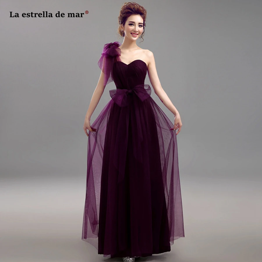 Vestido de festa longo Новое Тюлевое платье трапециевидной формы фиолетовое платье подружки невесты свадебное платье для гостей robe demoiseur honneur