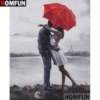 homfun full squareround drill 5d diy diamond painting couple scenery embroidery cross stitch 3d home decor gift a13293