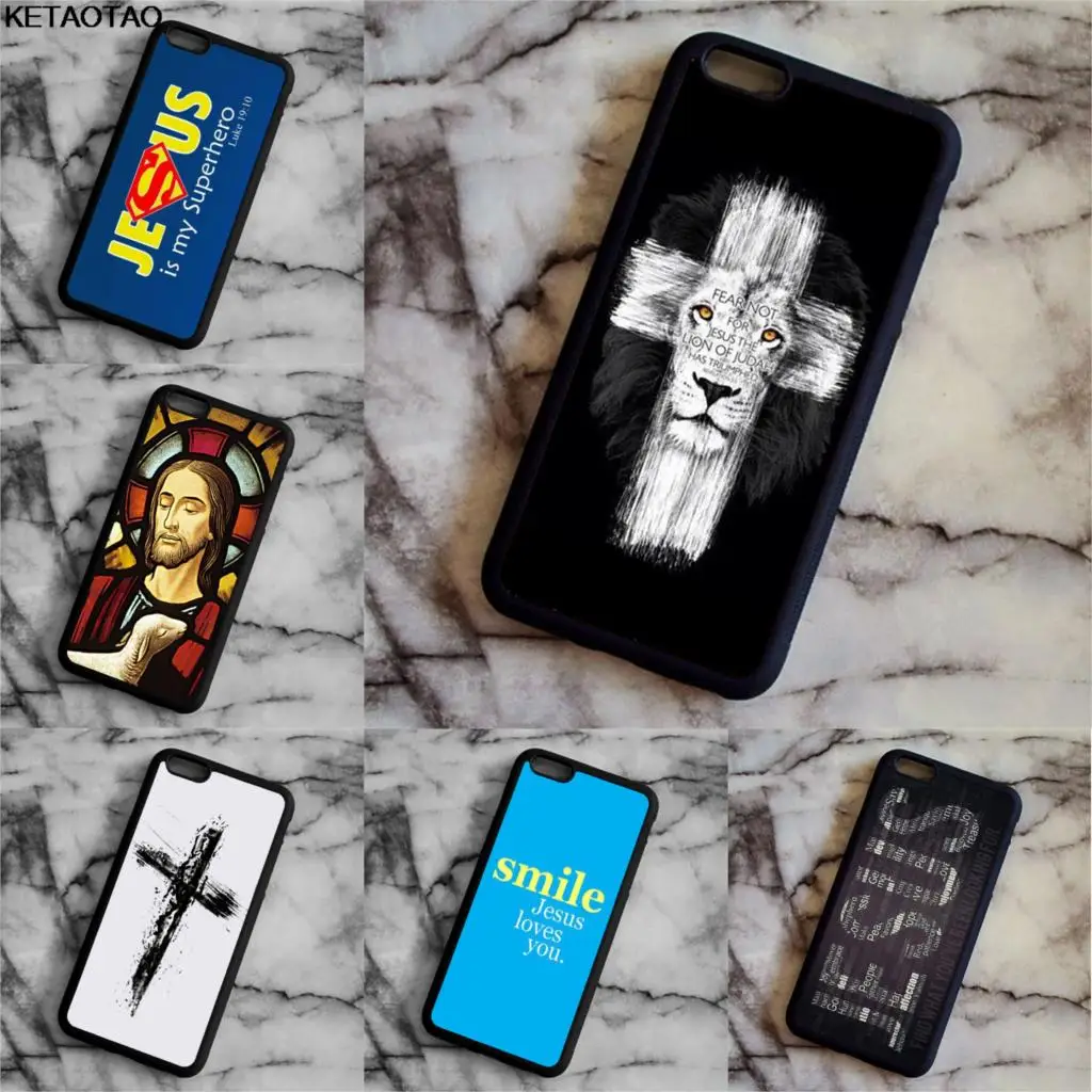 Чехлы для телефонов KETAOTAO Christian Follower DIED LIVE Nero Fish Symbol iPhone 5C 5S 6S 7 8 Plus X мягкий