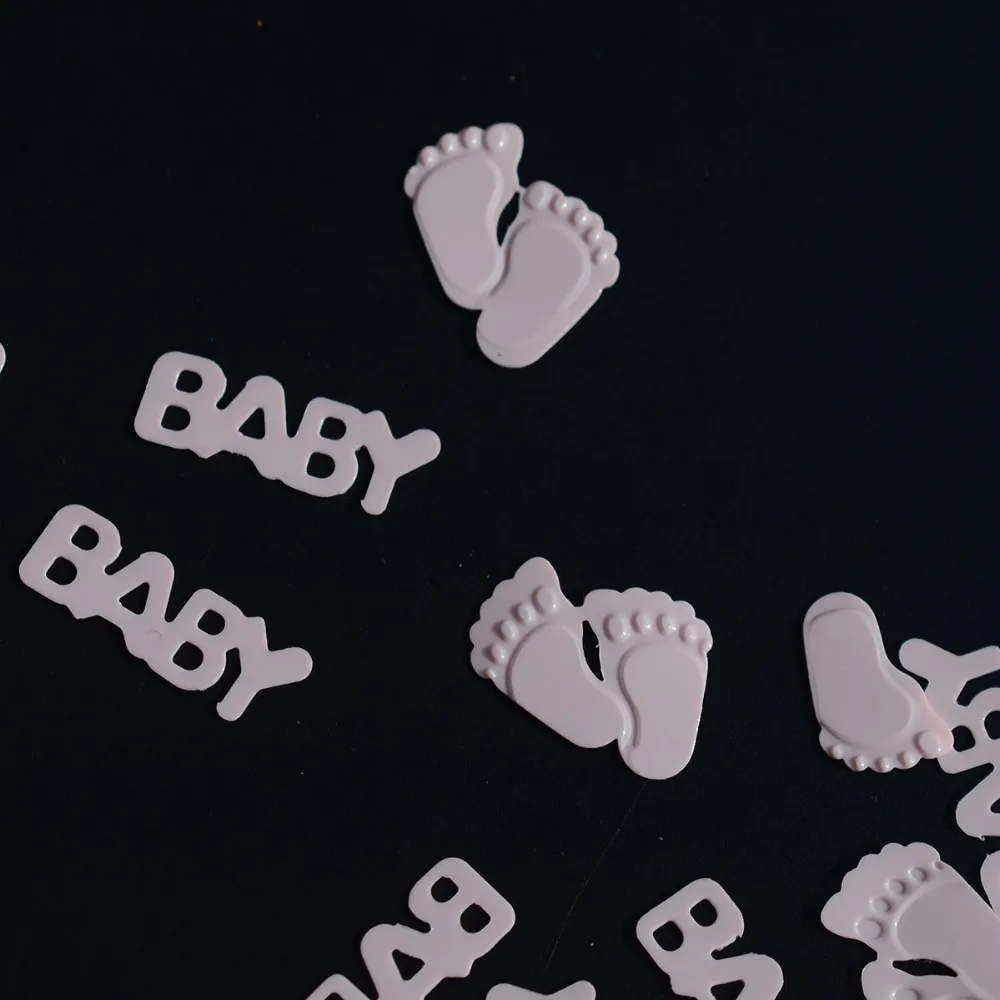 60 г Новорожденный ребенок душ конфетти мальчик девочка ноги Дети вечевечерние