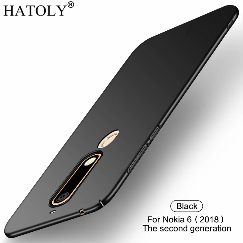 Для Nokia 6,1 чехол для Nokia 6 ультра-тонкий гладкий Чехол Жесткий PC защитный чехол для Nokia 6,1 TA-1043 TA-1050 HATOLY