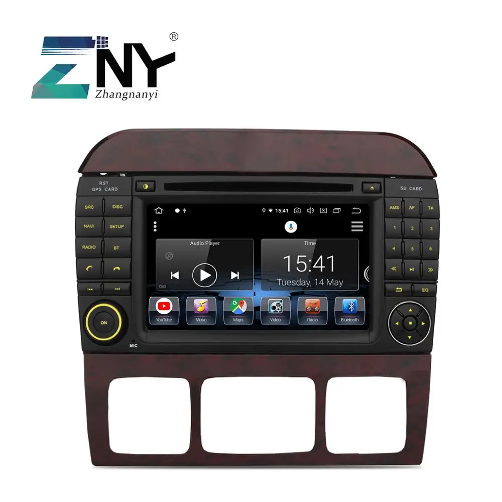 7 &quotips Android 9 0 автомобиль DVD 2 Din Авто Радио для Benz S CL Class S320 S350 W220 W215 CL600 Автомобильный