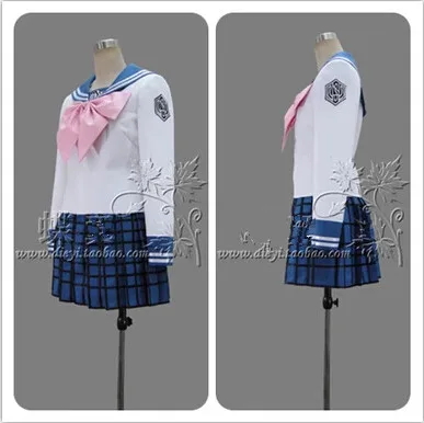Бесплатная доставка костюм для косплея Dangan Ronpa Danganronpa Sayaka Maizono|cosplay costume|sayaka maizonodangan