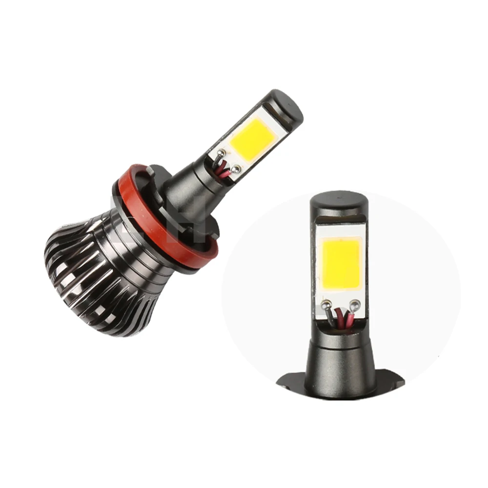 Автомобильные двухцветные H1 Led H3 H7 H8 H11 9005 HB3 9006 HB4 880 881 H16 PSX24W P13W лампы для