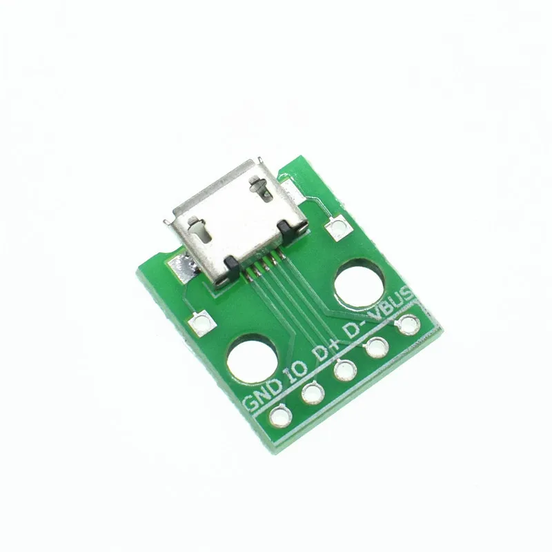 10 шт. Мини Micro USB Для DIP 2 54 мм адаптер разъем плата модуля панель гнездо 5 контактный