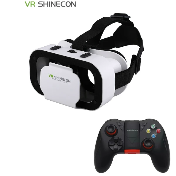 VR plus 866 remote VR Shinecon последняя версия 5,0 VR Виртуальная реальность 3D очки Смарт Bluetooth беспроводной пульт дистанционного управления геймпад для 4,7-6,0 дюймов - Цвет: VR plus 866 remote