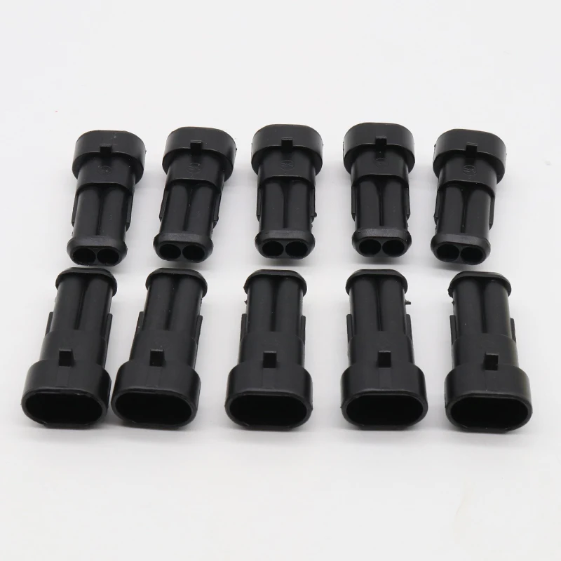 Promotion! 10 Kit 2 Pin Way Waterproof Electrical Wire Connector Plug | Connectors