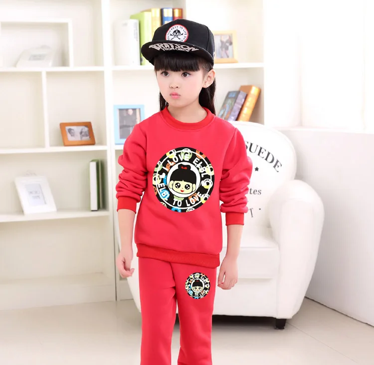 Розничная детские костюм 2017 весна детская одежда девушки с длинными рукавами