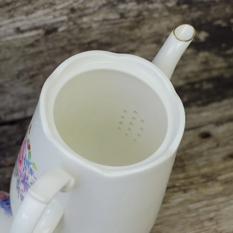 Модный кофейник в британском стиле из костяного фарфора европейском для