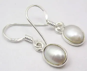 PEARL Chanti Международный коллекционный зеленый оникс серебро завод прямые стильные серьги 2,6 см - Окраска металла: PEARL