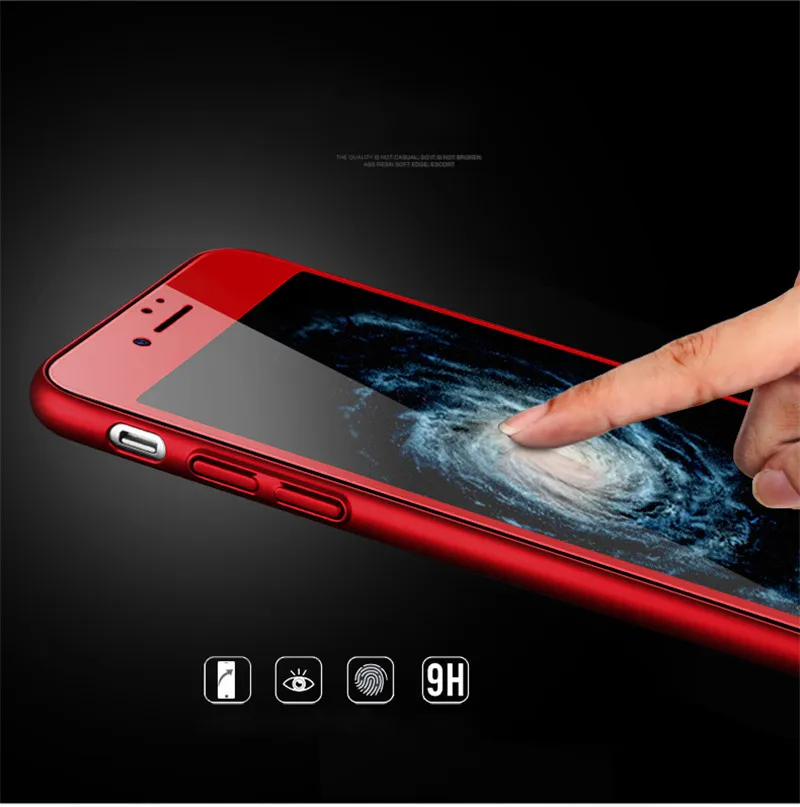 Для Iphone 8 7plus 3d мягкий край Полное покрытие красная роза золото Глянцевая углеродное волокно Закаленное стекло Защитная пленка для Iphone 6S