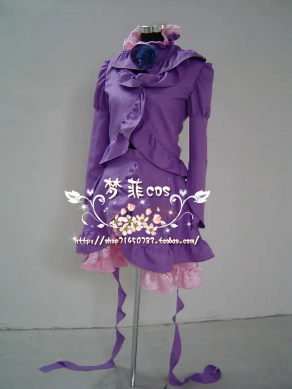 Rozen Maiden Barasuishou новый костюм для косплея фиолетовое платье 11 |