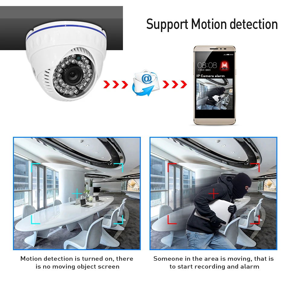 Hiseeu 4CH 1080N AHD DVR комплект видеонаблюдения Системы 2 шт. 720 P 1080 Купол Инфракрасная