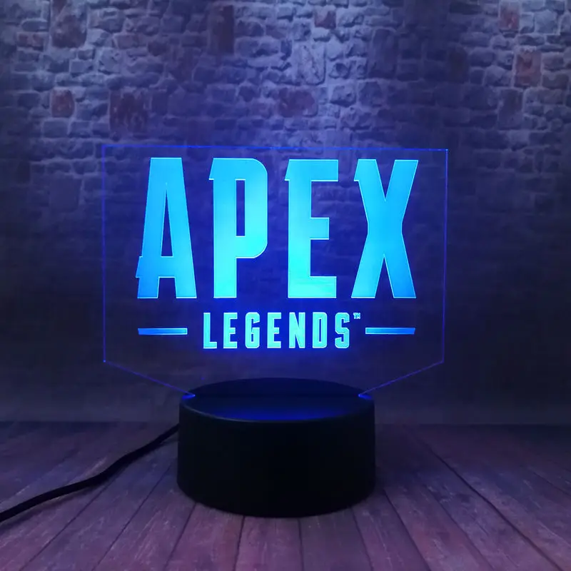 Фигурка Apex Legends Модель 3D иллюзия светодиодная лампа 7 цветов Изменение ночного