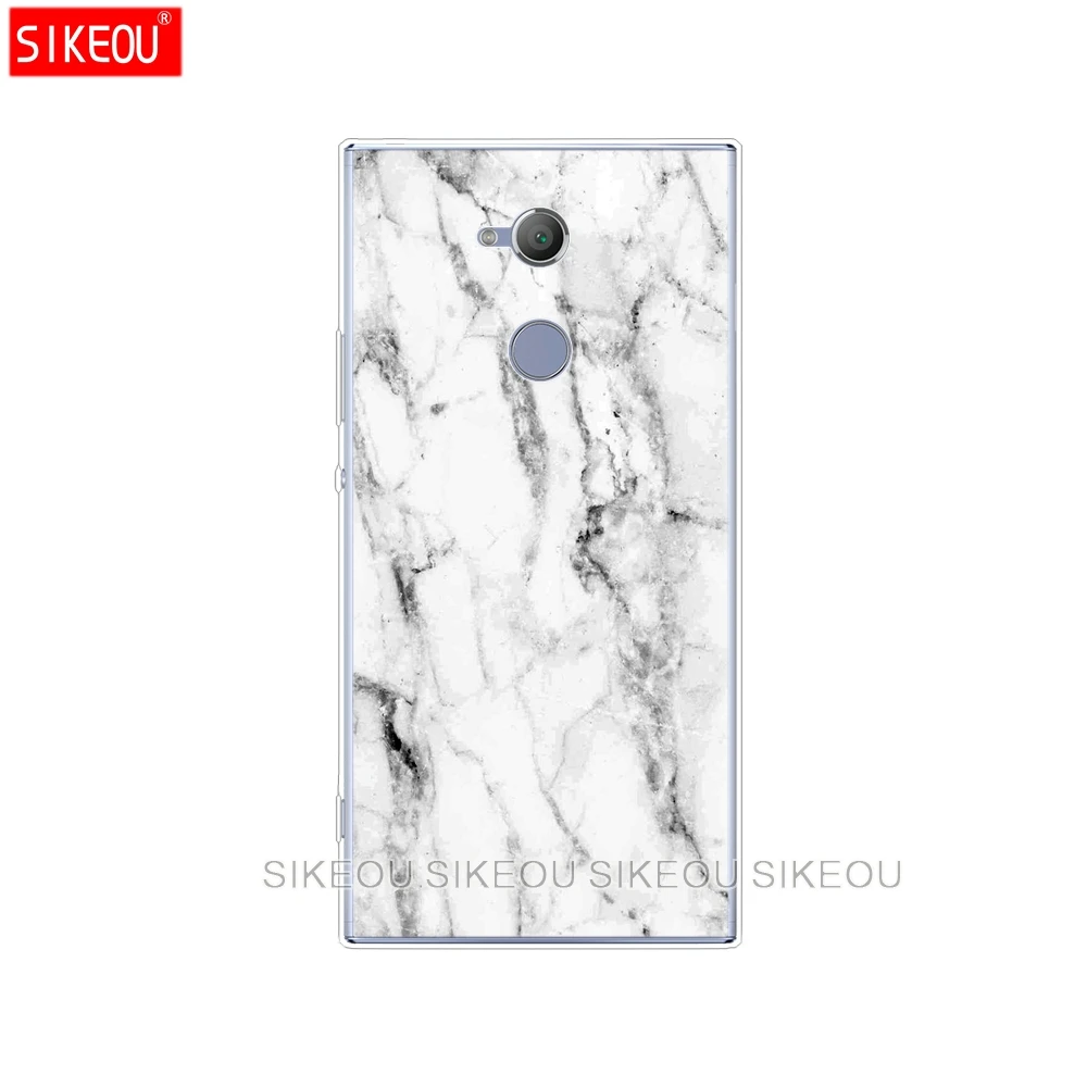 Силиконовый чехол для телефона sony xperia XA1 XA2 ULTRA PLUS L1 L2 XZ1 XZ2 compact XZ PREMIUM gold marble