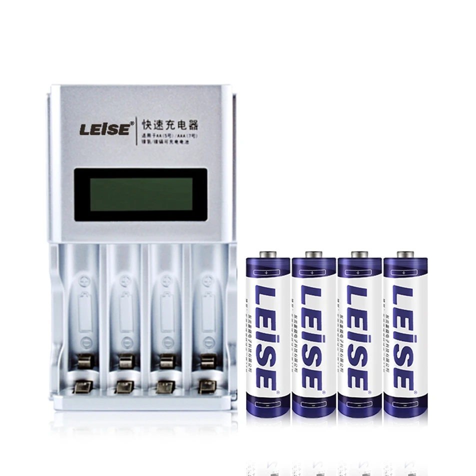 Leise AA Аккумуляторная батарея 2700mAh Nimh с 4 слотом Nimh/Nicd зарядное устройство подходит