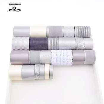 1 lot 23pcs 23 yard Высокое качество 34 ярд микс коричневый и розовый ленточный Набор для Diy ручной работы подарок ремесло упаковка аксессуары для волос для упаковки свадебных материалов - Цвет: 1 lot 23pcs 23 yard