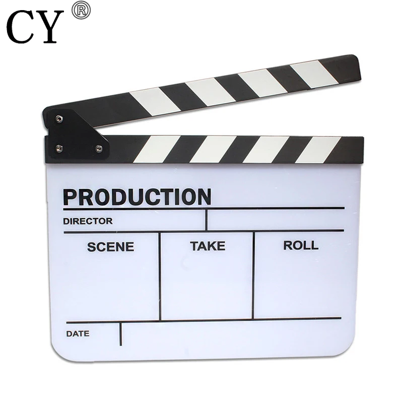 Фото Видео Студия акриловые Хлопушка английский черный и белый Clapperboard