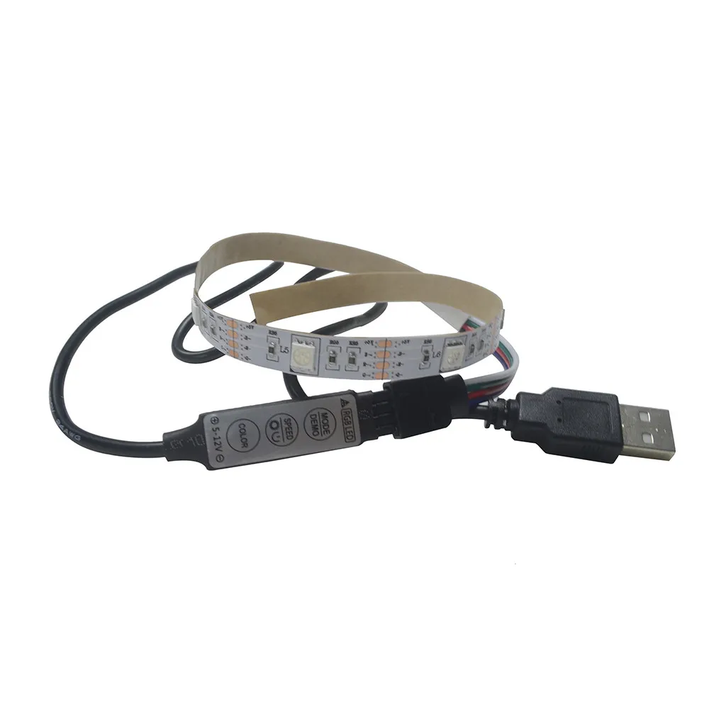 5 в 30 см RGB Светодиодные полосы света бар ТВ ПОДСВЕТКА комплект 5050 9SMD Рождество