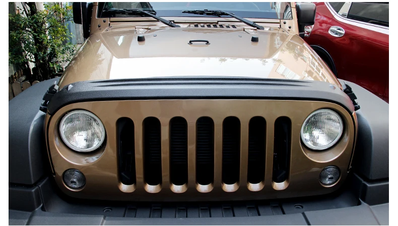 Lsrtw2017 PP пластиковый капот автомобиля Спойлер для jeep wrangler JK 2007 2008 2009 2010 2011 2012 2013