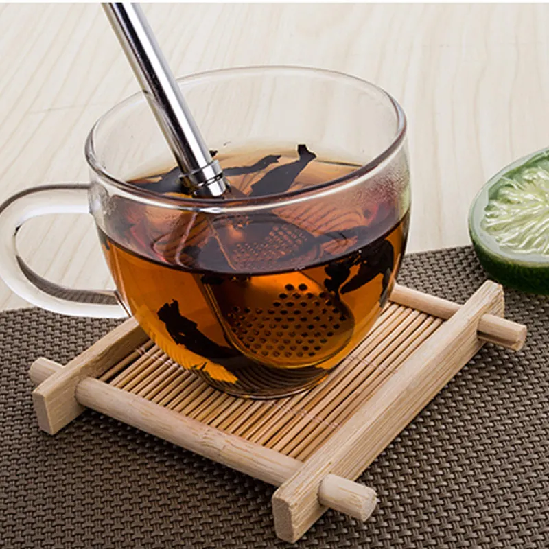 Eco-Friendly Stainless Steel Spoon Straws Tea Strainer Shaker Coffee Filter Spoons Tableware HTQ99 |