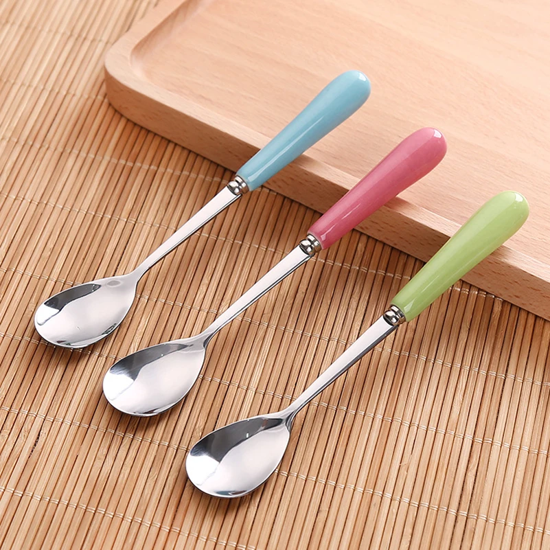 Высококачественная ложка из нержавеющей стали с длинной ручкой для льда