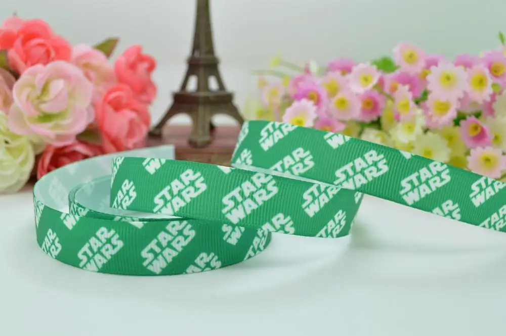 DUWES 5/8 "16 мм Звездные войны Рождество печатных grosgrain ленты волос лук DIY ручной