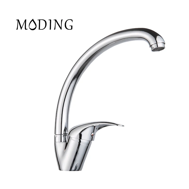 Моддинг 2017 водопроводной воды Кухня раковина кран Сердце ручка Нижняя изогнутые