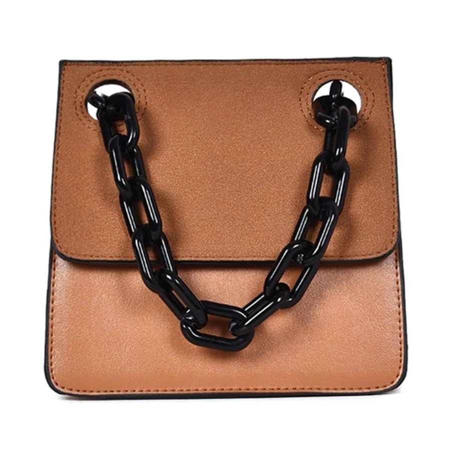 Женские Сумки из искусственной кожи с акриловыми цепочками повседневные