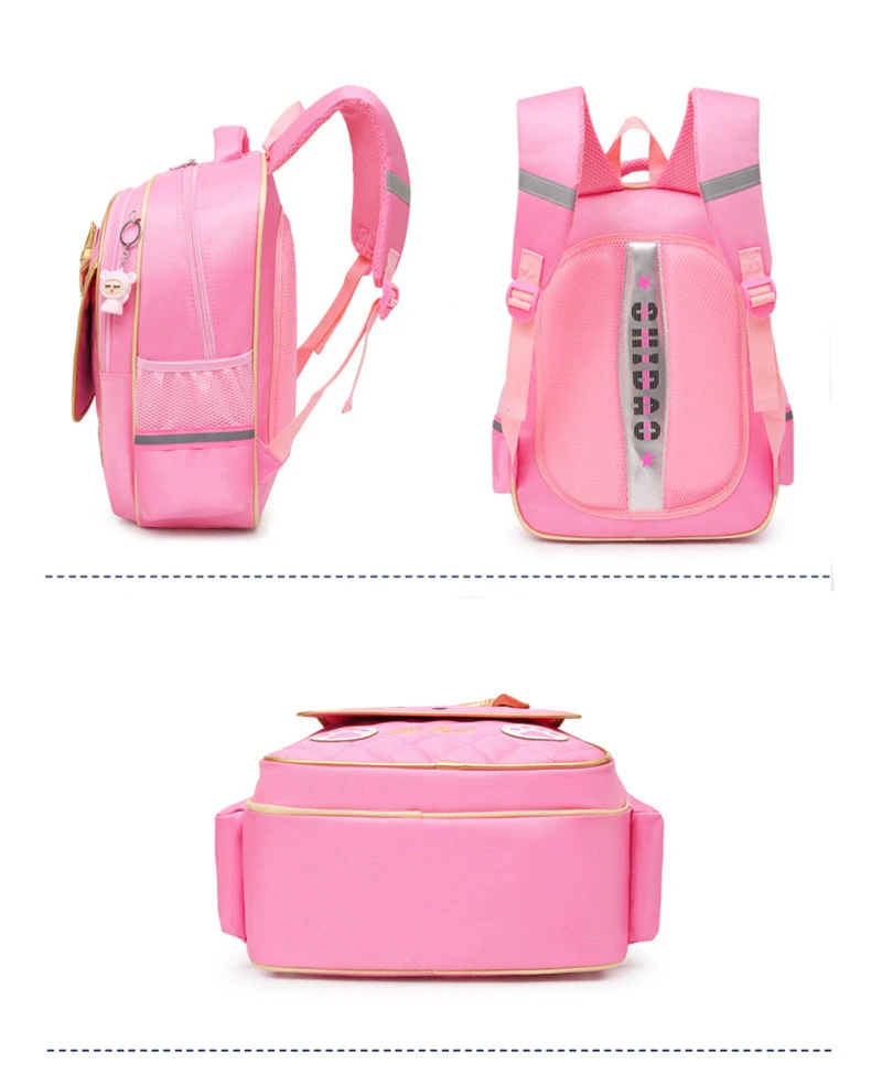Школьные сумки с милым мультяшным котом для девочек, ортопедические рюкзаки для учеников, Детские водонепроницаемые школьные сумки, утолщенные плечевые сумки Mochila