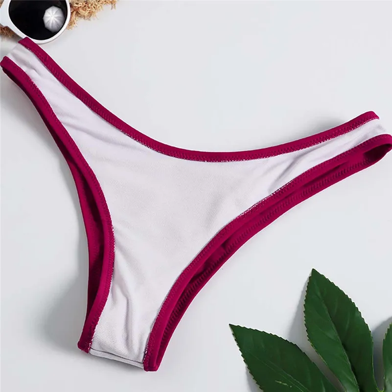 

Bikini 2019 Swimsuit Women Tankini Sexy Sling Split Solid Color Thicken Bra Thong Sexy Summer Bikini Beach Swimwear Biquni 4as