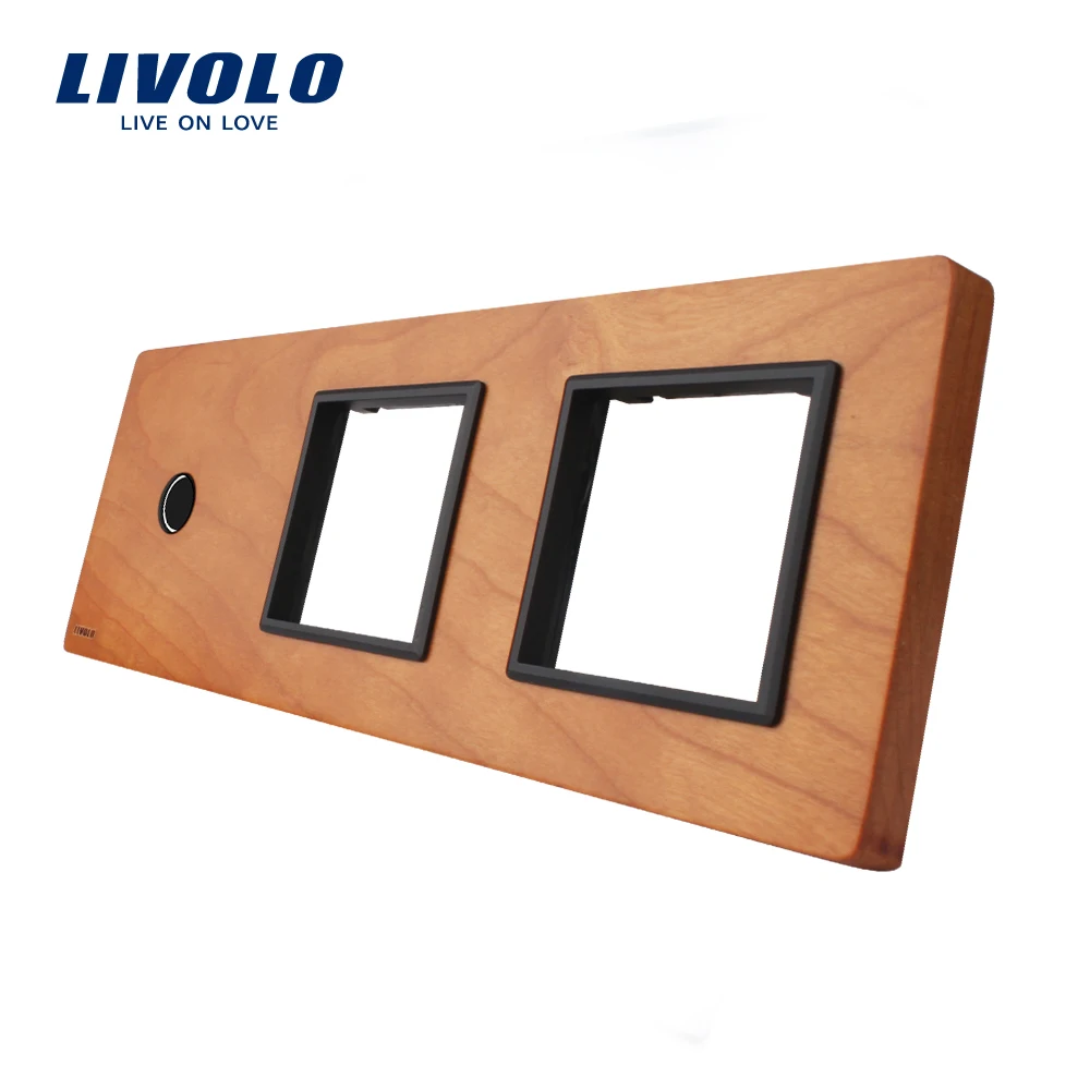 Livolo вишневая деревянная панель 222 мм * 80 стандарт ЕС 1 банда и 2 рамы VL-C7-C1/SR/SR-21 |