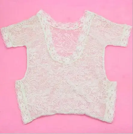 Модный кружевной комбинезон для новорожденных Одежда малышей Цвет черный белый