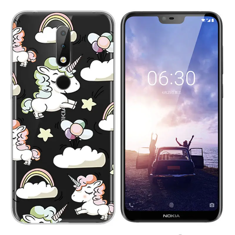 Arvin Мягкий ТПУ чехол для Nokia 2 3 5 6 7 2017 окрашенный X6 2018 8 1 защитный силиконовый |
