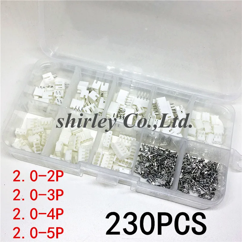 Клеммный комплект PH2.0 2p 3p 4p 5 pin 230 мм клеммный комплект/корпус/контактный разъем JST