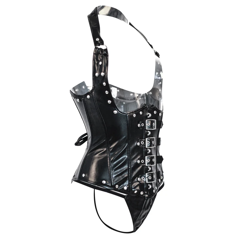 Высокое качество сексуальный виниловый корсет формирователь Бюстье для женщин