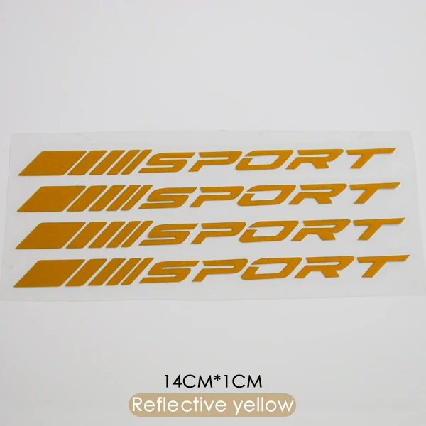 Reflective yellow 4 шт. Отражающая виниловая наклейка дверная ручка Декоративные наклейки для Mercedes Benz AMG спортивные W211 W204 W210 W205 C63 CLA CLE - Название цвета: Reflective yellow