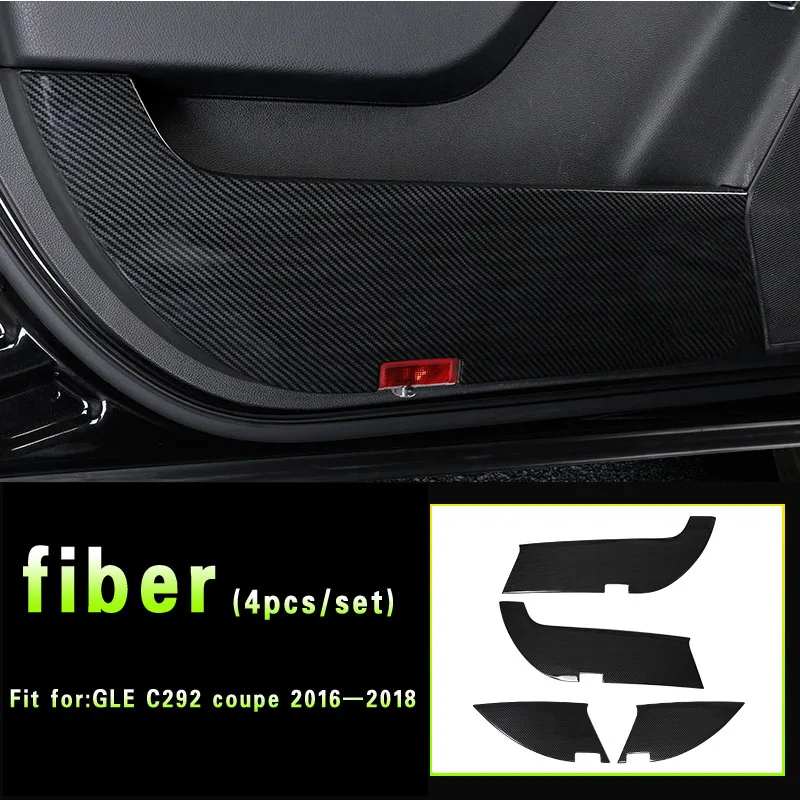 fiber GLE C292 coupe Для Mercedes Benz GLE W166 GLE coupe C292 350d amg защитная дверь царапина Марка грязная накладка наклейка аксессуары - Название цвета: fiber GLE C292 coupe