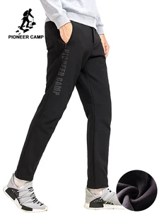 Пионерский лагерь осенне-зимняя одежда с флисом теплые водонепроницаемые штаны брендовая мужская одежда одноцветные блюки для мужчин AXX702405