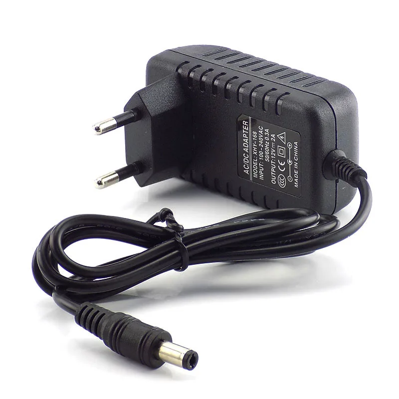 Gakaki 12V 2A 2000mA US EU Plug 100-240V преобразователь переменного тока в постоянный, Мощность адаптер питания Зарядное устройство зарядный адаптер для Светодиодные ленты Выключатель лампы