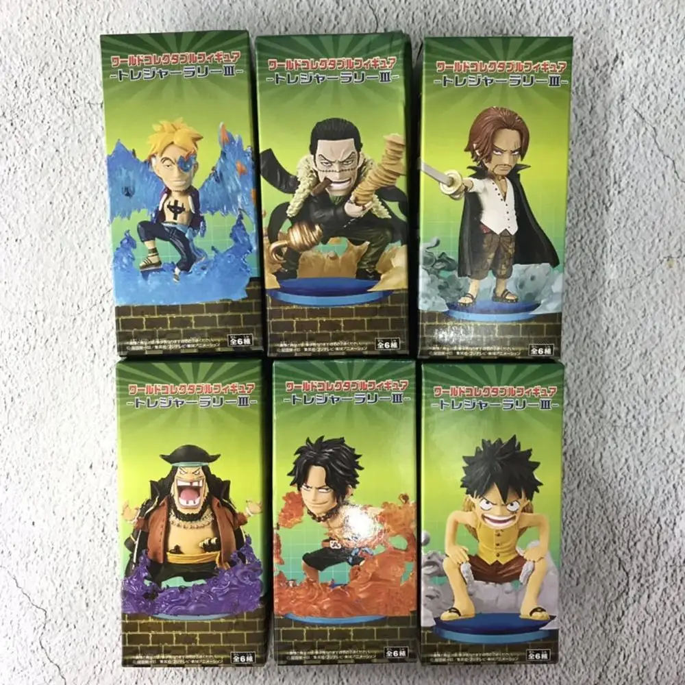 Аниме one piece WCF Луффи туз Марко Шанкс Marshall D Teach Sir крокодил ПВХ фигурка