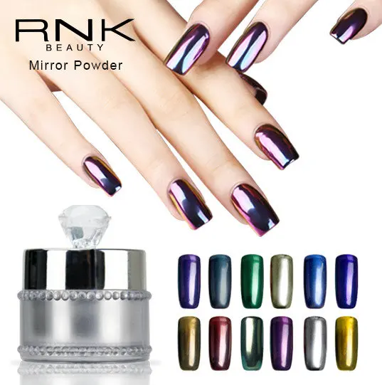 5 г/шт. погружения хром Высокой Отражающей Волшебное Зеркало Порошок Зеркальный