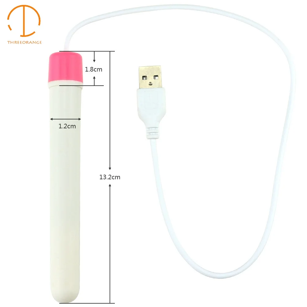 Три оранжевый usb обогреватель нагревательный стержень для мужчин Мастурбаторы