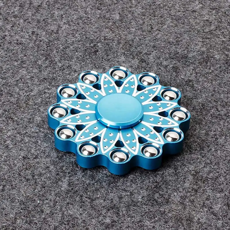 Непоседа счетчик 12 шаров лотоса ручной Spinner время вращения длинные PerfectFor аутизм